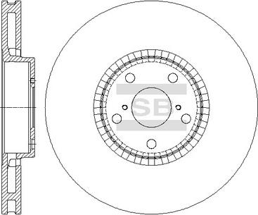 Hi-Q SD4068 - Тормозной диск autospares.lv