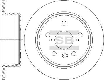 Hi-Q SD4074 - Тормозной диск autospares.lv