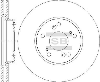 Hi-Q SD4116 - Тормозной диск autospares.lv