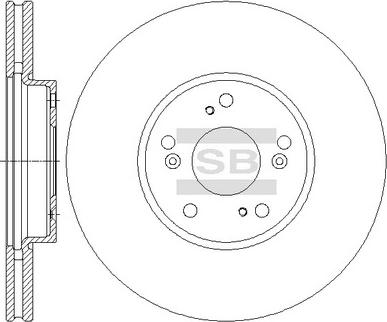 Hi-Q SD4121 - Тормозной диск autospares.lv