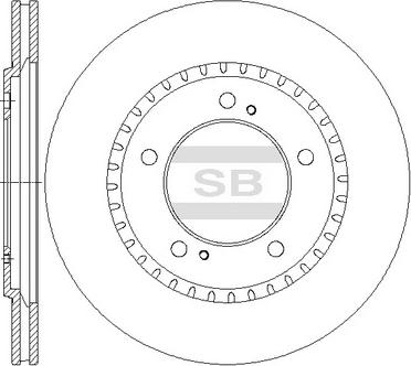 Hi-Q SD4809 - Тормозной диск autospares.lv