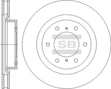 Hi-Q SD4324 - Тормозной диск autospares.lv