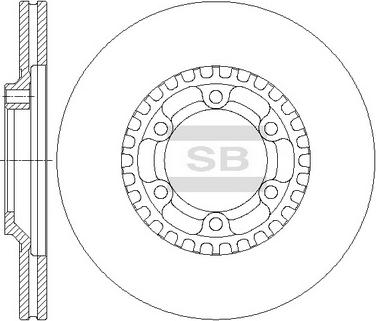 Hi-Q SD4321 - Тормозной диск autospares.lv