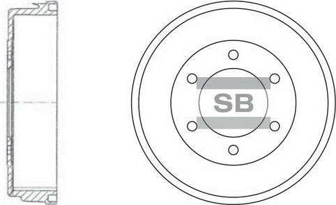 Hi-Q SD4217 - Тормозной барабан autospares.lv