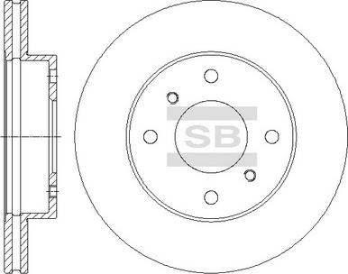 Hi-Q SD4225 - Тормозной диск autospares.lv