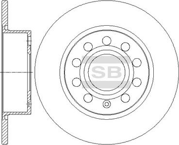 Hi-Q SD5406 - Тормозной диск autospares.lv