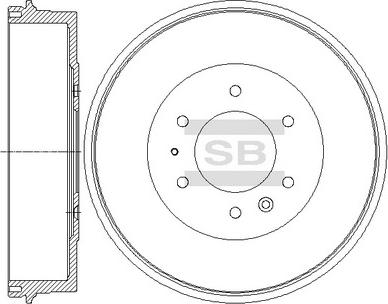 Hi-Q SD5308 - Тормозной барабан autospares.lv