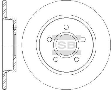 Hi-Q SD5303 - Тормозной диск autospares.lv