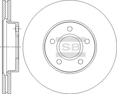 Hi-Q SD5302 - Тормозной диск autospares.lv