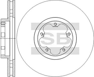 Hi-Q SD5311 - Тормозной диск autospares.lv