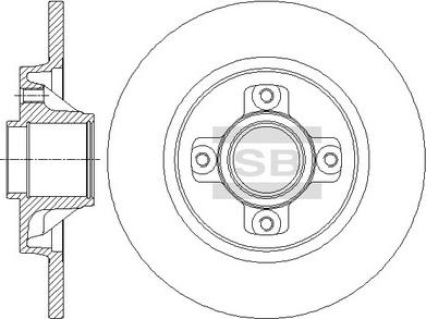 Hi-Q SD6001 - Тормозной диск autospares.lv