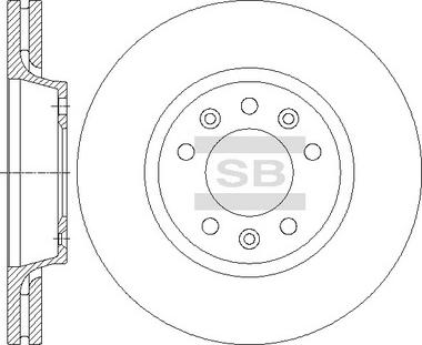 Hi-Q SD6003 - Тормозной диск autospares.lv