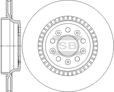 Hi-Q SD6103 - Тормозной диск autospares.lv