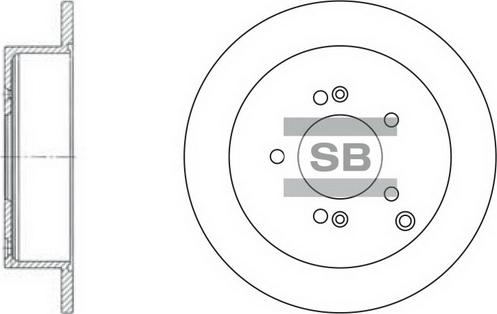 LUCAS 6042873 - Тормозной диск autospares.lv