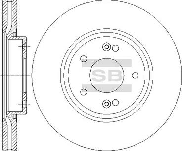 Hi-Q SD1086 - Тормозной диск autospares.lv