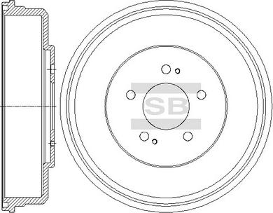 Hi-Q SD1073 - Тормозной барабан autospares.lv