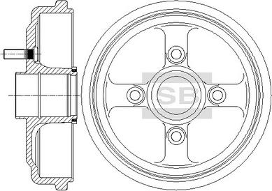 Hi-Q SD3046 - Тормозной барабан autospares.lv