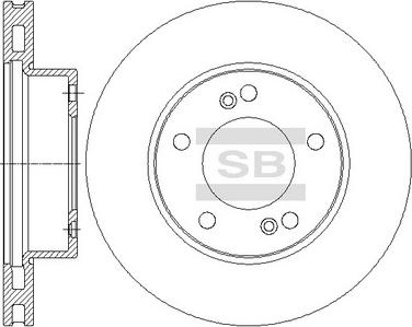 Hi-Q SD3041 - Тормозной диск autospares.lv