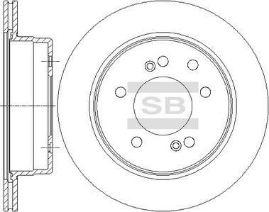 Hi-Q SD3043 - Тормозной диск autospares.lv