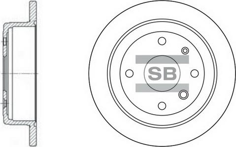 Hi-Q SD3008 - Тормозной диск autospares.lv