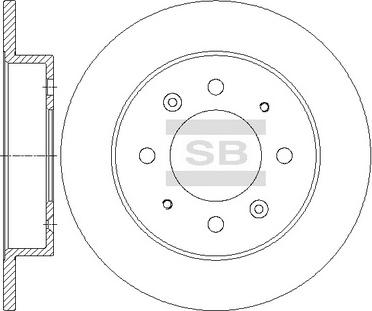 Hi-Q SD2041 - Тормозной диск autospares.lv