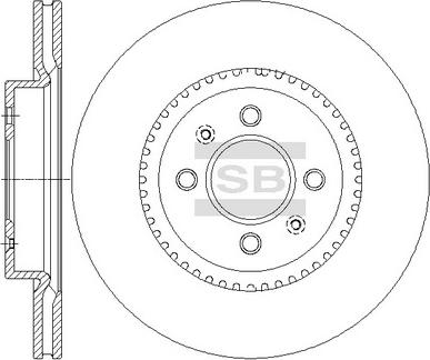 Hi-Q SD2043 - Тормозной диск autospares.lv