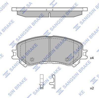 Hi-Q SP4408 - Тормозные колодки, дисковые, комплект autospares.lv