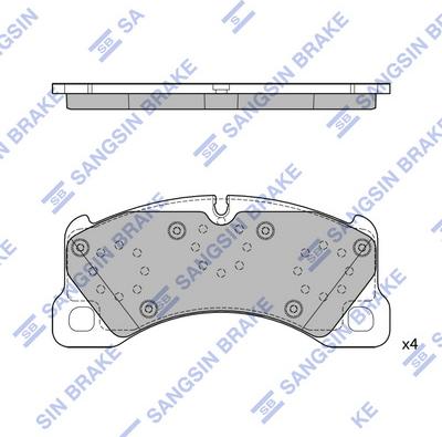 Hi-Q SP4407 - Тормозные колодки, дисковые, комплект autospares.lv