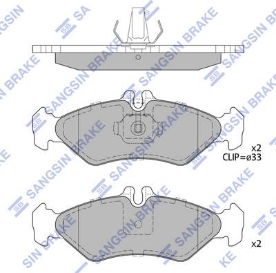 Hi-Q SP4094 - Тормозные колодки, дисковые, комплект autospares.lv