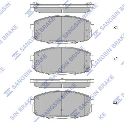 Hi-Q SP4098 - Тормозные колодки, дисковые, комплект autospares.lv