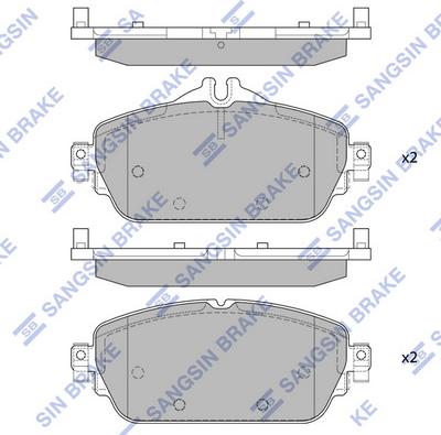 Hi-Q SP4044 - Тормозные колодки, дисковые, комплект autospares.lv