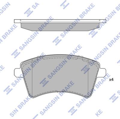 Hi-Q SP4059 - Тормозные колодки, дисковые, комплект autospares.lv