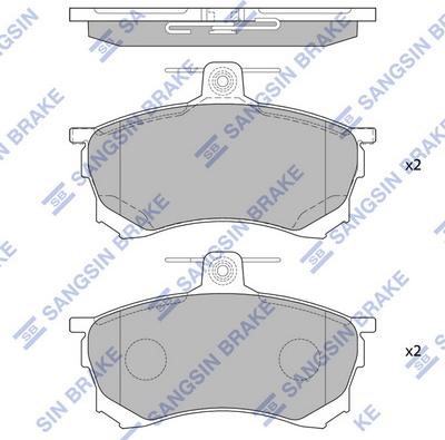 Hi-Q SP4051 - Тормозные колодки, дисковые, комплект autospares.lv