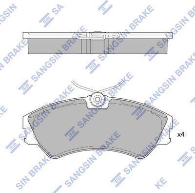 Hi-Q SP4053 - Тормозные колодки, дисковые, комплект autospares.lv