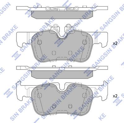 Hi-Q SP4066 - Тормозные колодки, дисковые, комплект autospares.lv