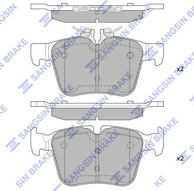 Hi-Q SP4002 - Тормозные колодки, дисковые, комплект autospares.lv