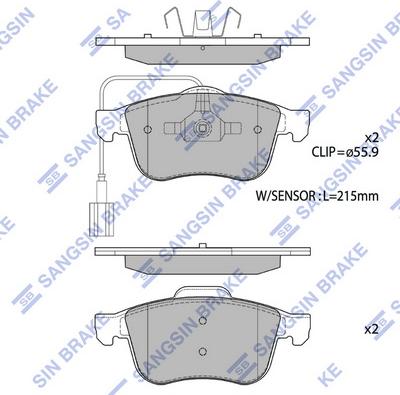 Hi-Q SP4081 - Тормозные колодки, дисковые, комплект autospares.lv