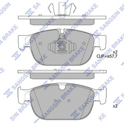 Hi-Q SP4024 - Тормозные колодки, дисковые, комплект autospares.lv