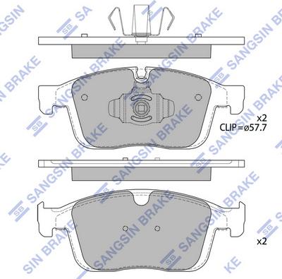 Hi-Q SP4025 - Тормозные колодки, дисковые, комплект autospares.lv