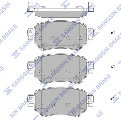 Hi-Q SP4070 - Тормозные колодки, дисковые, комплект autospares.lv