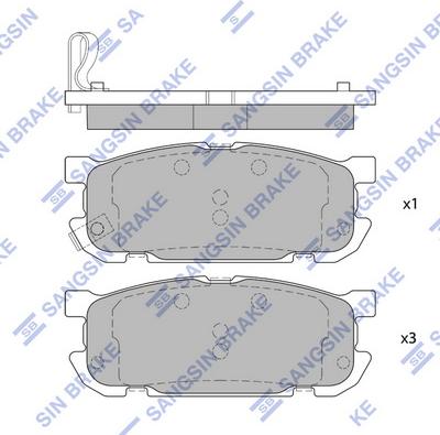 Hi-Q SP4071 - Тормозные колодки, дисковые, комплект autospares.lv