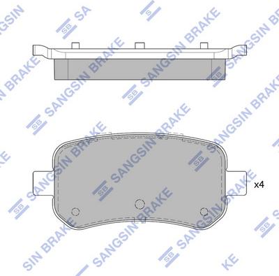 Hi-Q SP4077 - Тормозные колодки, дисковые, комплект autospares.lv