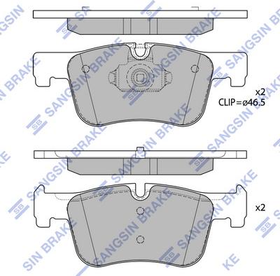 Hi-Q SP4144 - Тормозные колодки, дисковые, комплект autospares.lv