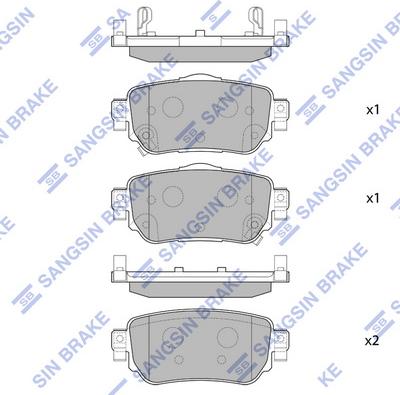 Hi-Q SP4140 - Тормозные колодки, дисковые, комплект autospares.lv