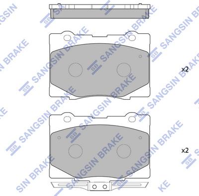 Hi-Q SP4141 - Тормозные колодки, дисковые, комплект autospares.lv