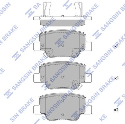 Hi-Q SP4142 - Тормозные колодки, дисковые, комплект autospares.lv