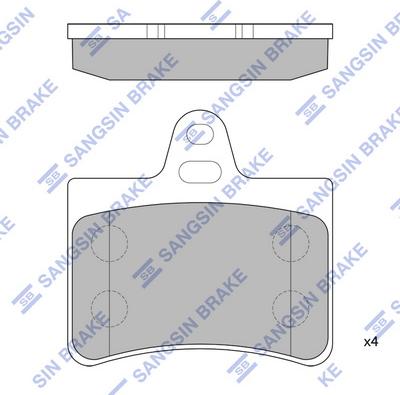 Hi-Q SP4147 - Тормозные колодки, дисковые, комплект autospares.lv