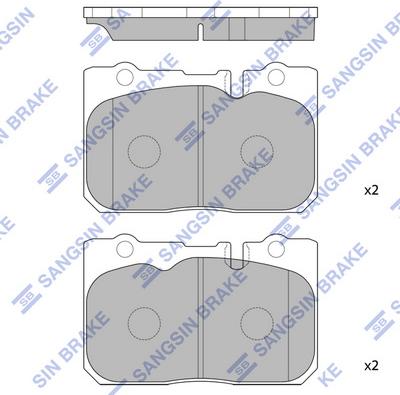 Hi-Q SP4159 - Тормозные колодки, дисковые, комплект autospares.lv