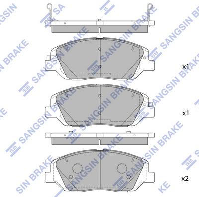 Hi-Q SP4102 - Тормозные колодки, дисковые, комплект autospares.lv