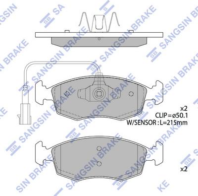 Hi-Q SP4189 - Тормозные колодки, дисковые, комплект autospares.lv